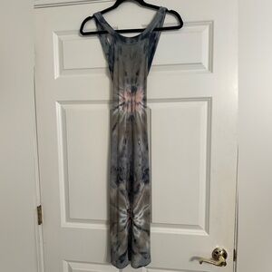 YFB Tie-dyed cross back midi dress size small